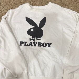 PacSun White Playboy Sweatshirt